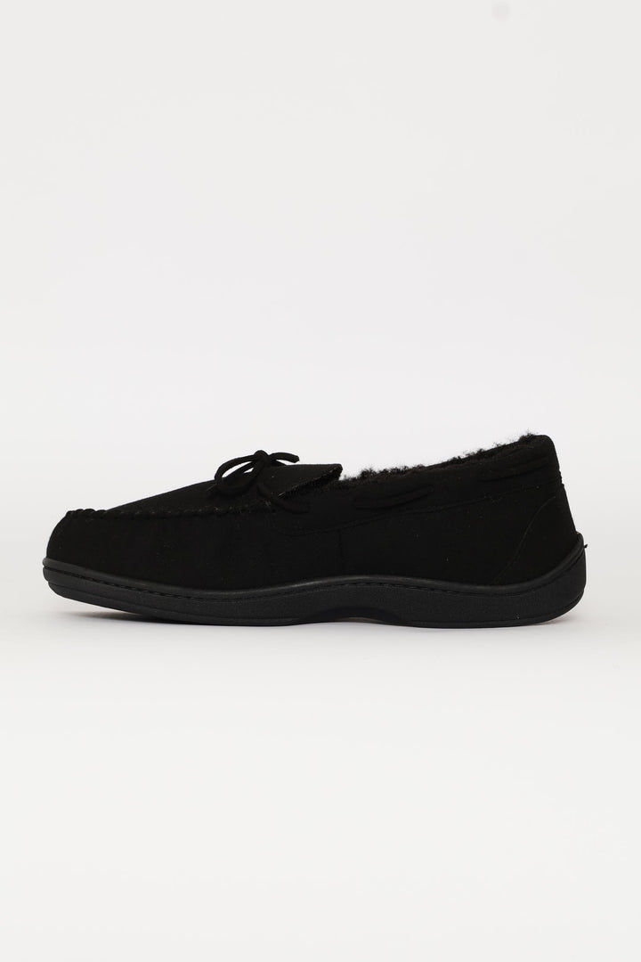 Ben Closed Back Slipper - Black