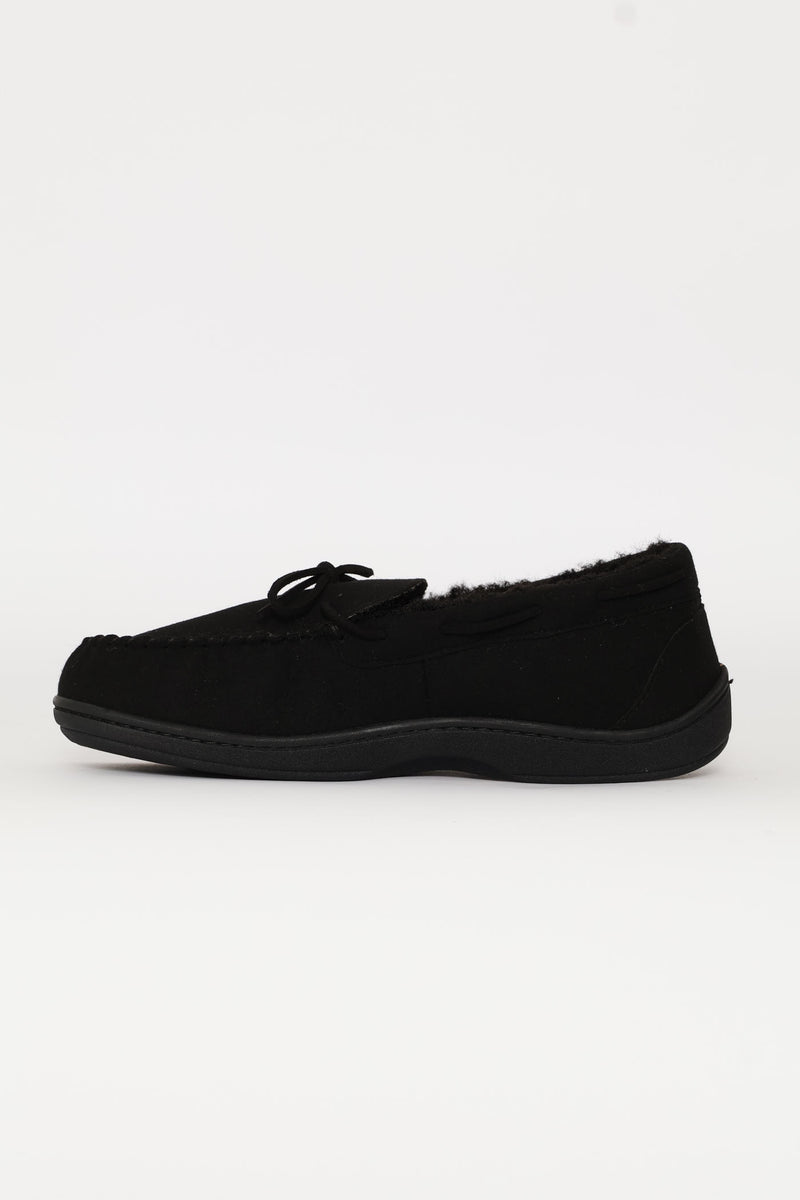 Ben Closed Back Slipper - Black