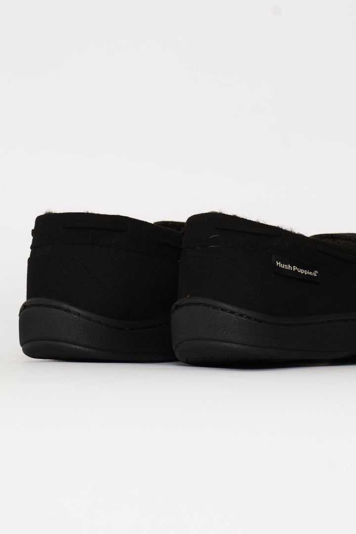 Ben Closed Back Slipper - Black