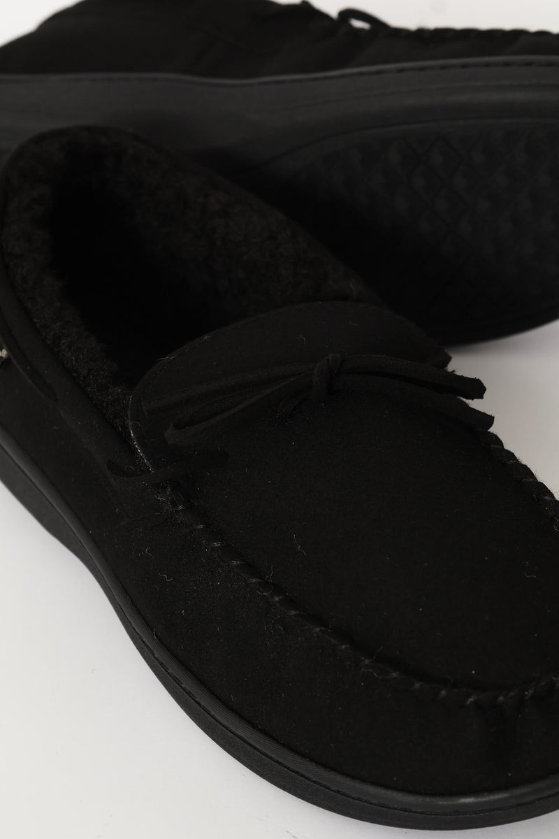 Ben Closed Back Slipper - Black