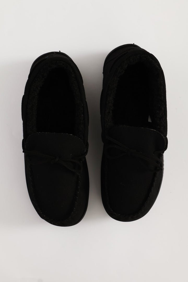 Ben Closed Back Slipper - Black