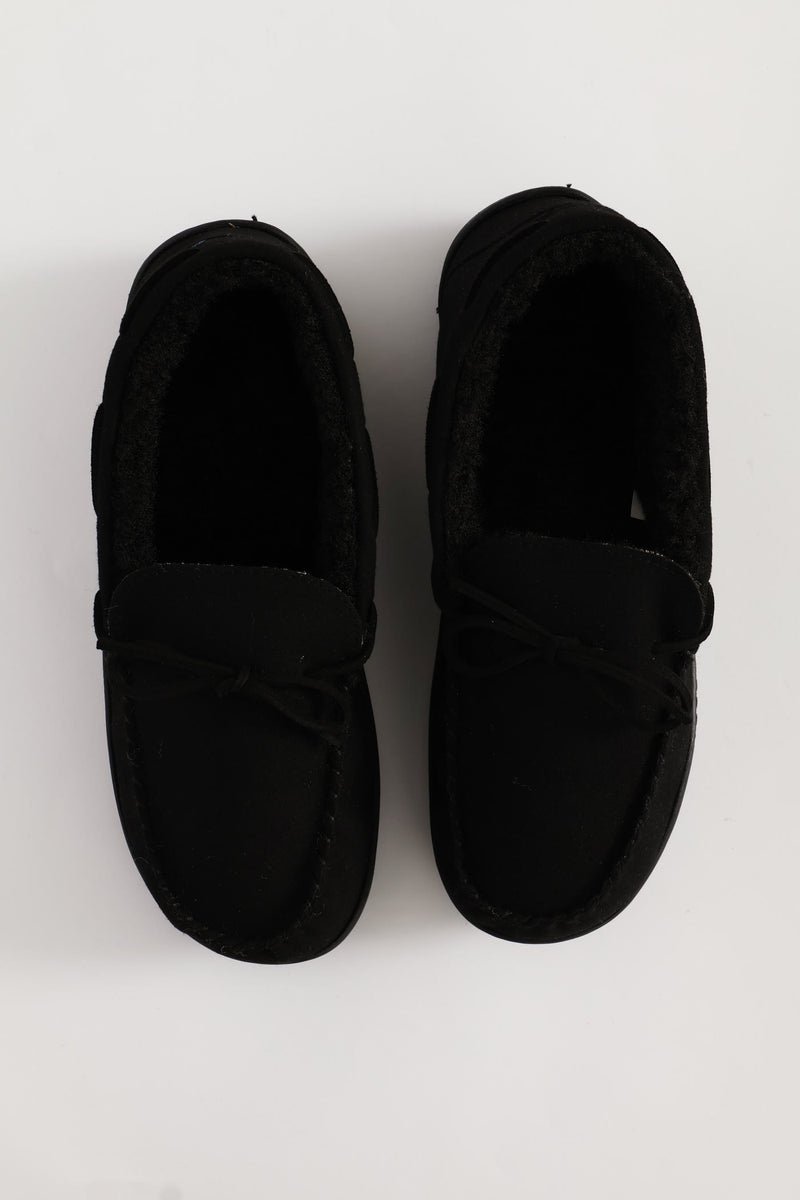 Ben Closed Back Slipper - Black