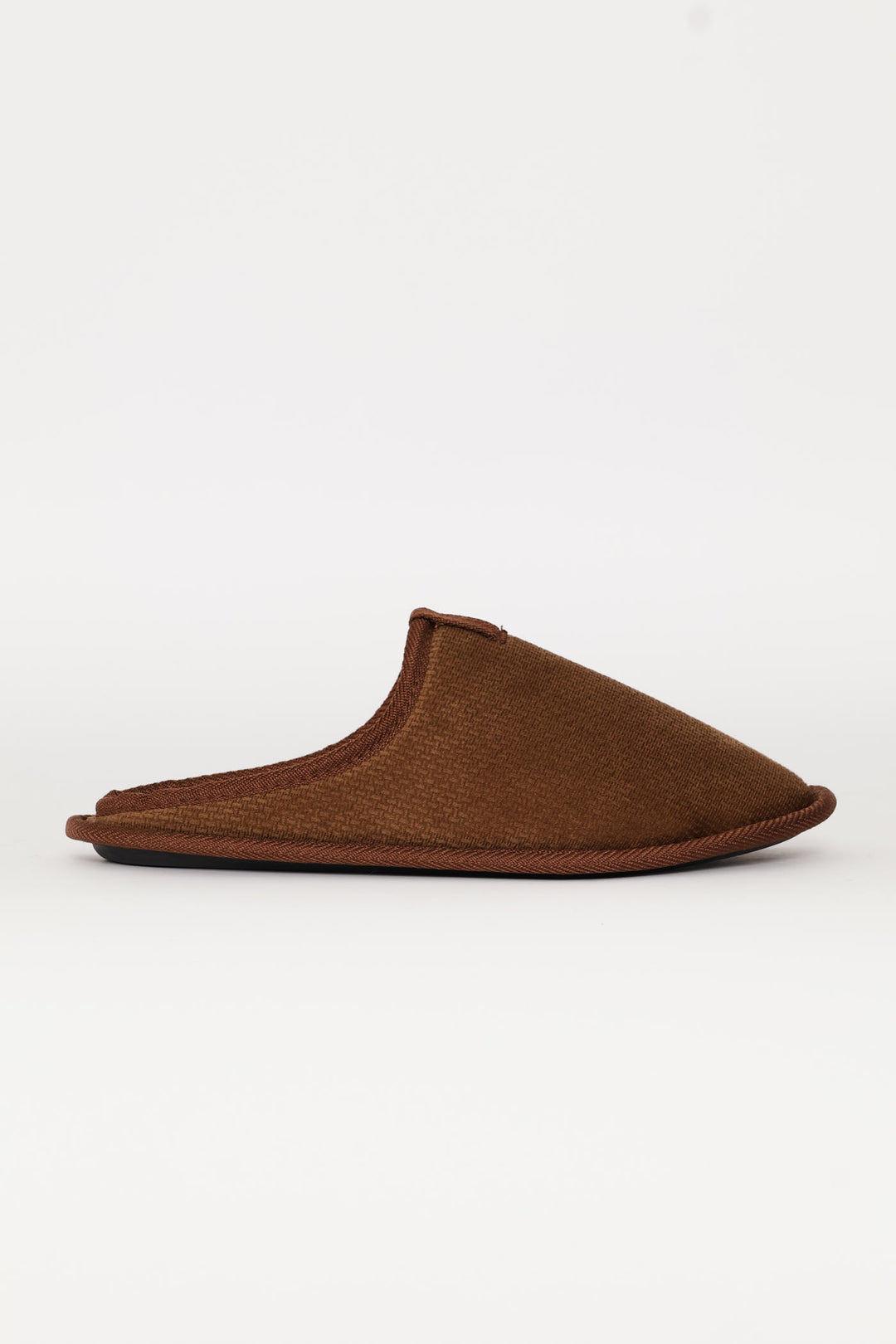 Check & Diamond Embossed Slipper - Brown