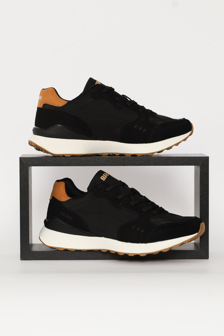 Aztec Retro Trainer - Black