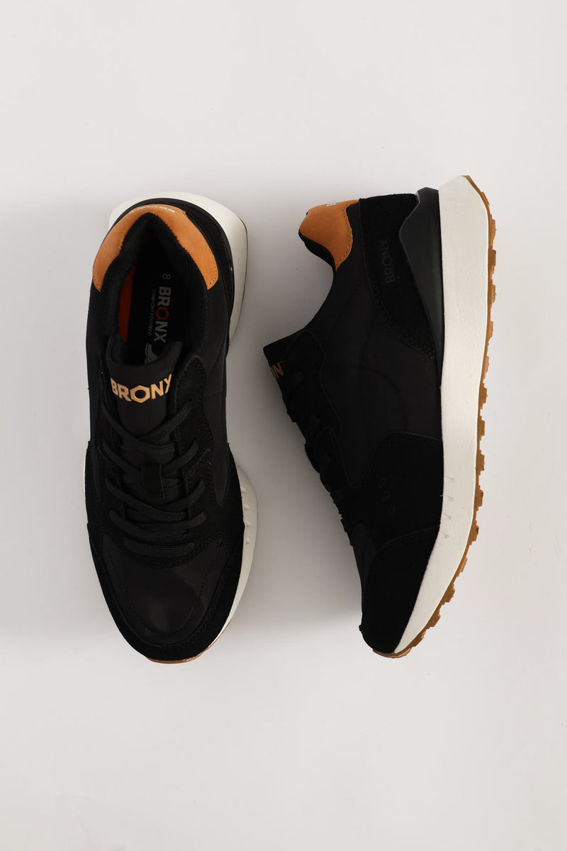 Aztec Retro Trainer - Black