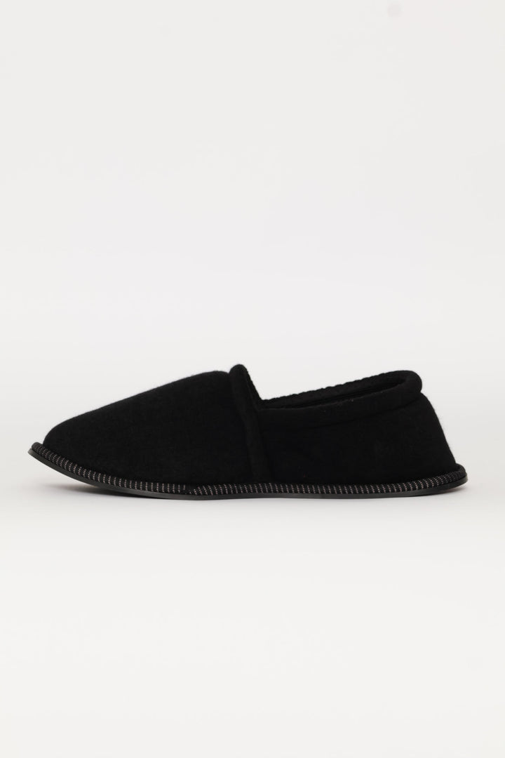 Basic Closed Back Slipper - Black