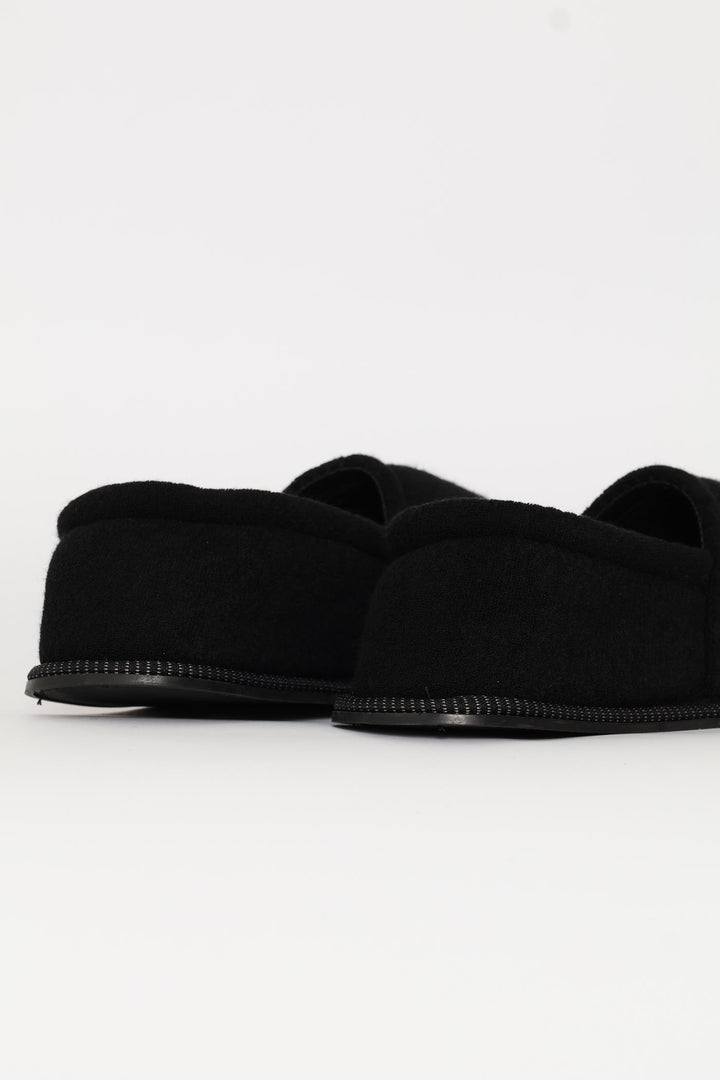 Basic Closed Back Slipper - Black