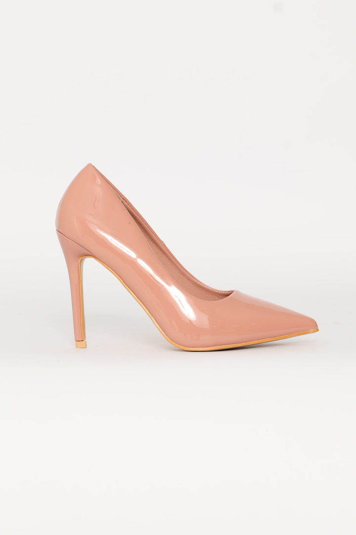 Patent Pointy Heel - Blush