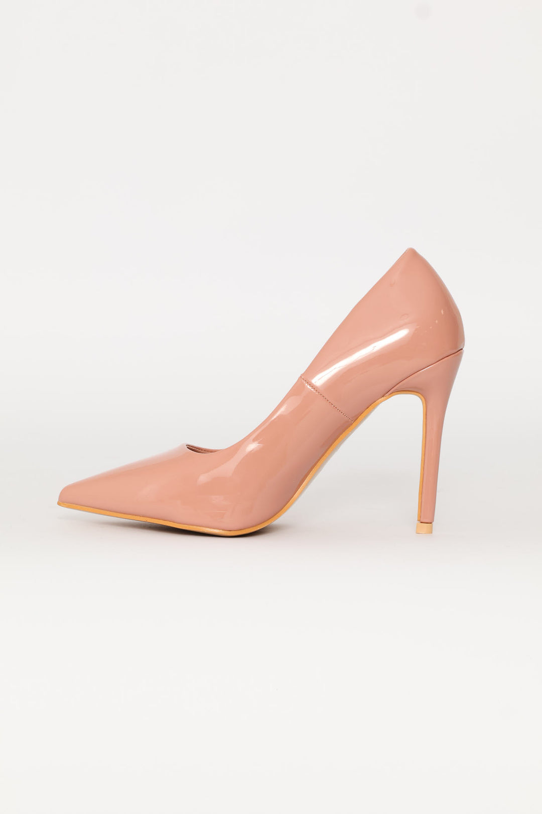 Patent Pointy Heel - Blush