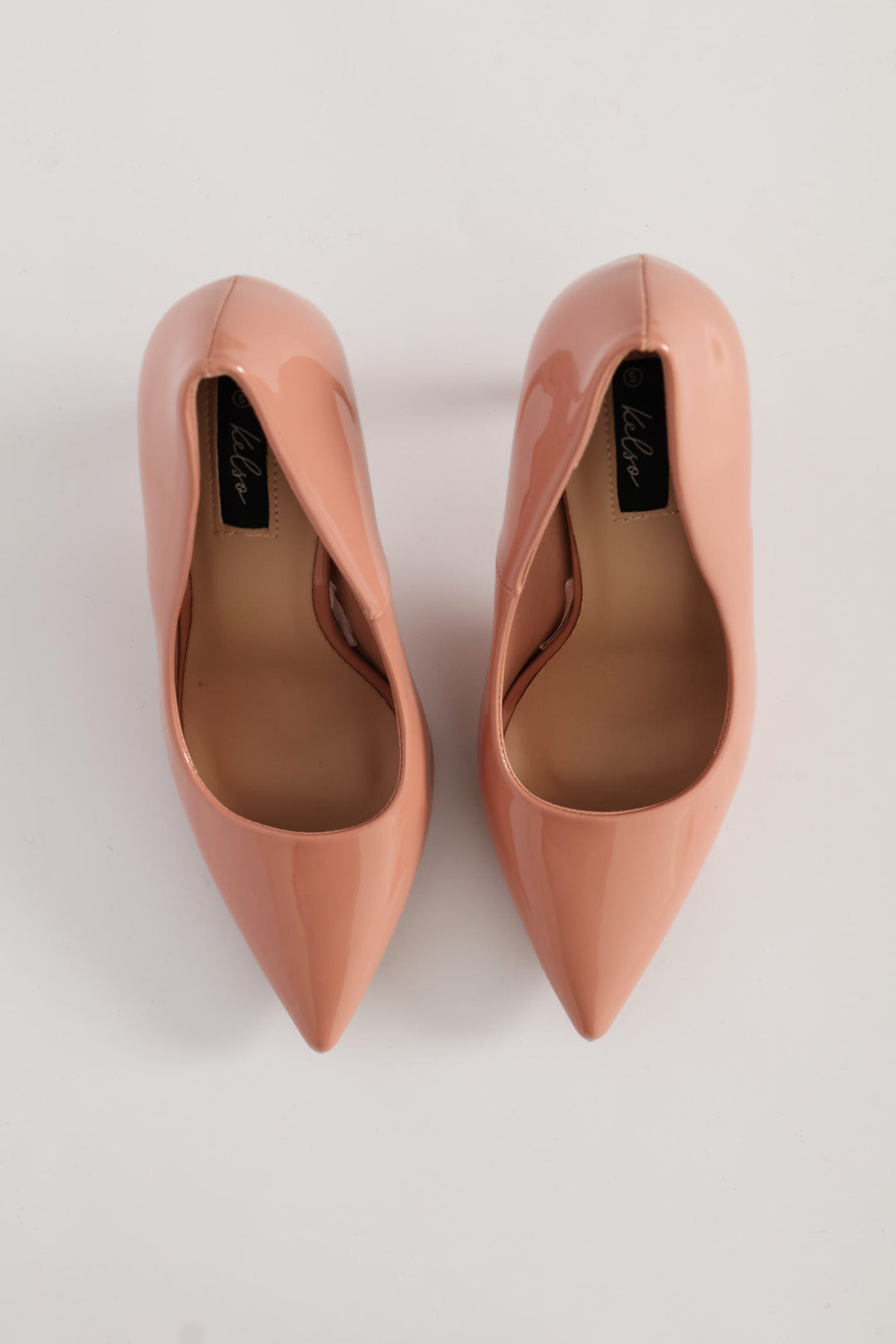 Patent Pointy Heel - Blush