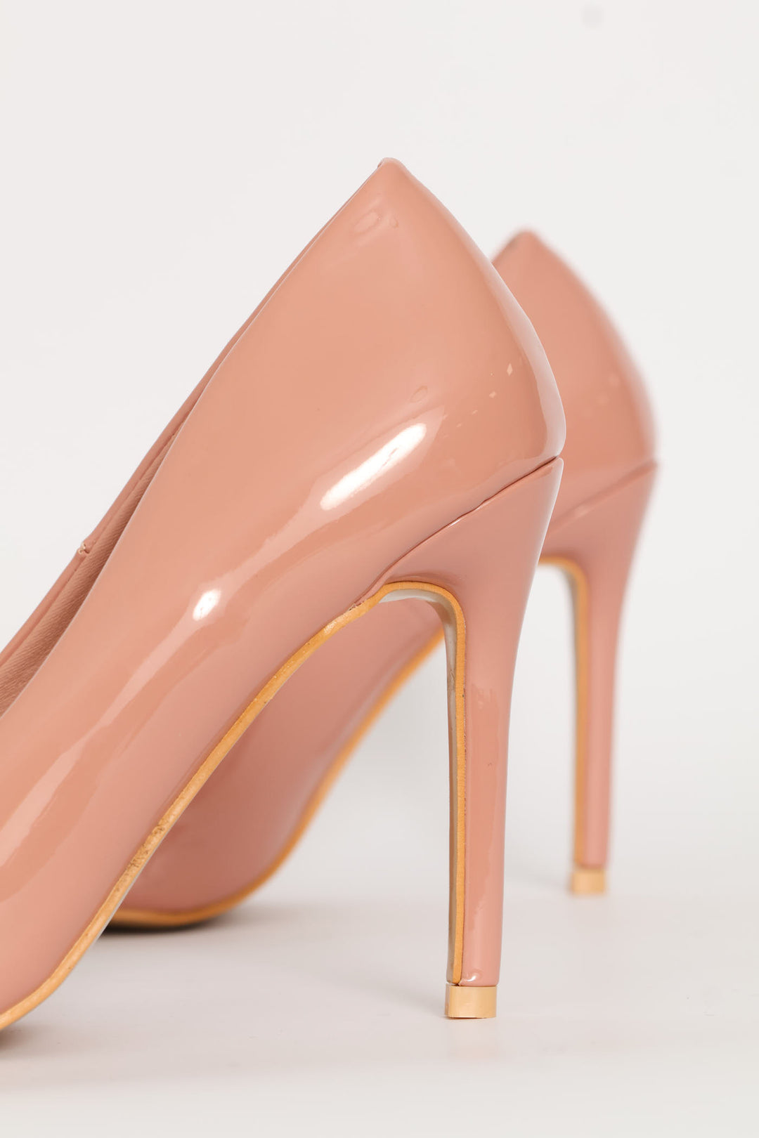 Patent Pointy Heel - Blush