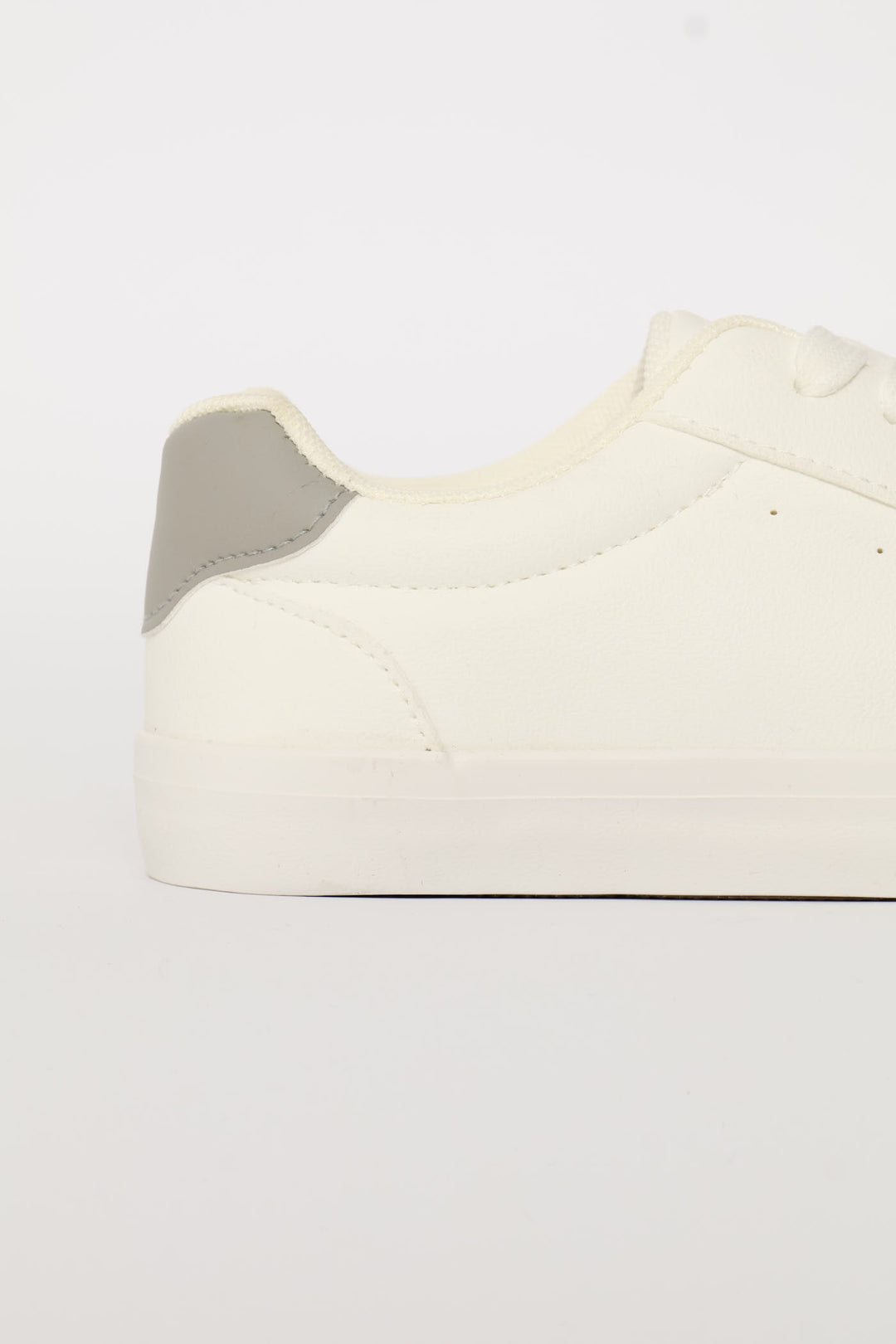 Boys Vulcanised Sneaker - White/Grey