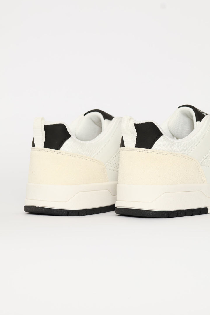 Logo Manis Court Sneaker - White