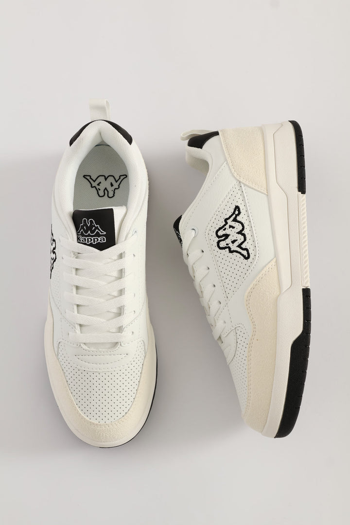 Logo Manis Court Sneaker - White