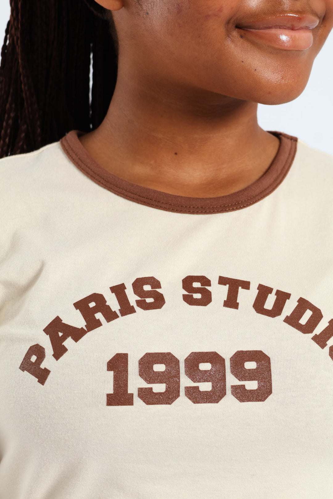 Girls Paris Studio Tee - Stone
