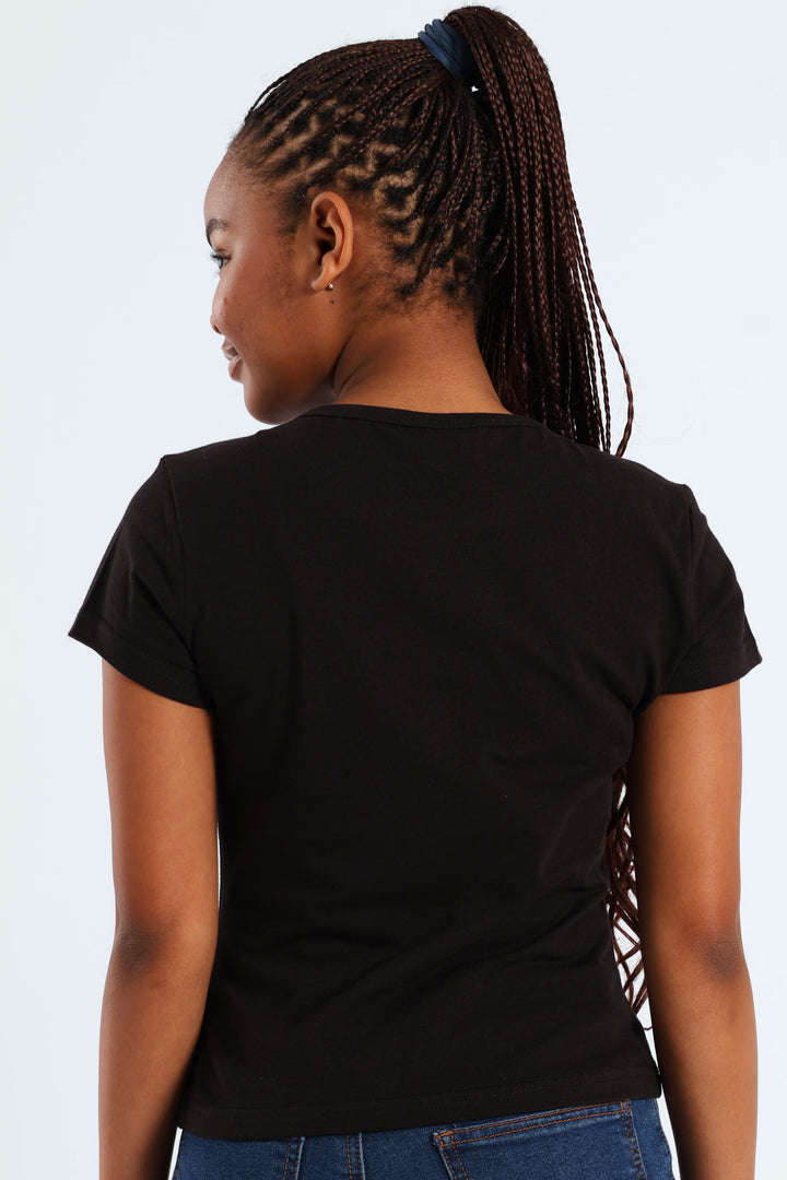 Girls California Tee - Black