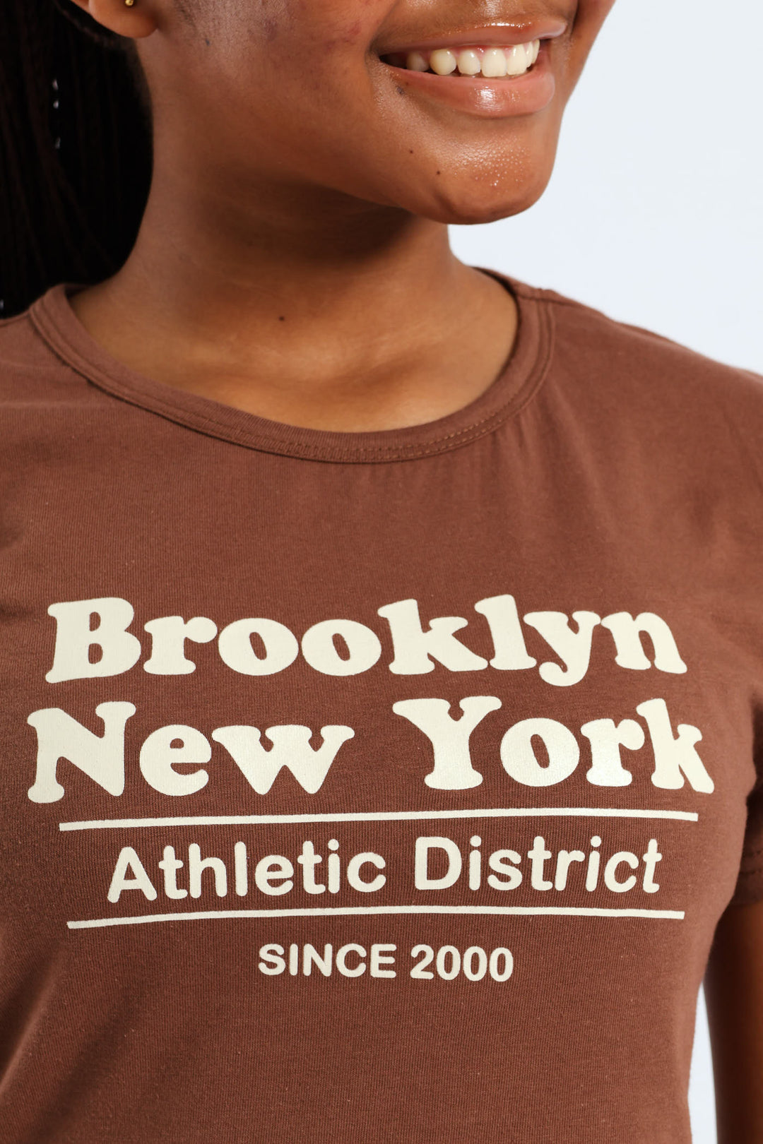 Girls Brooklyn Tee - Brown