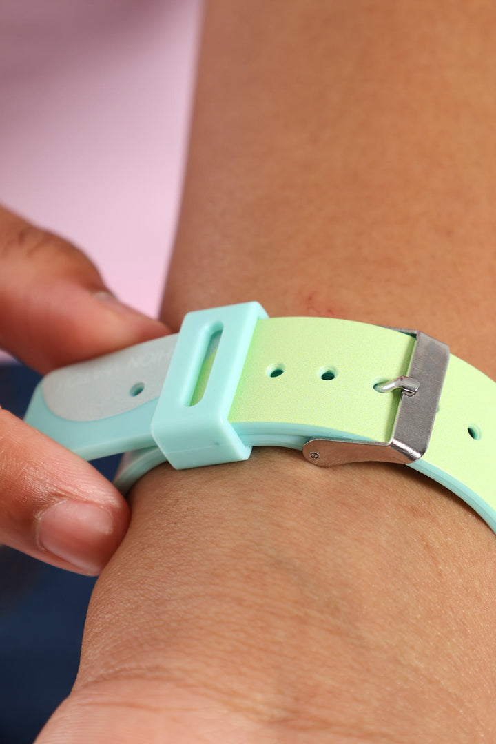 Girls Camouflage Led Watch - Blue