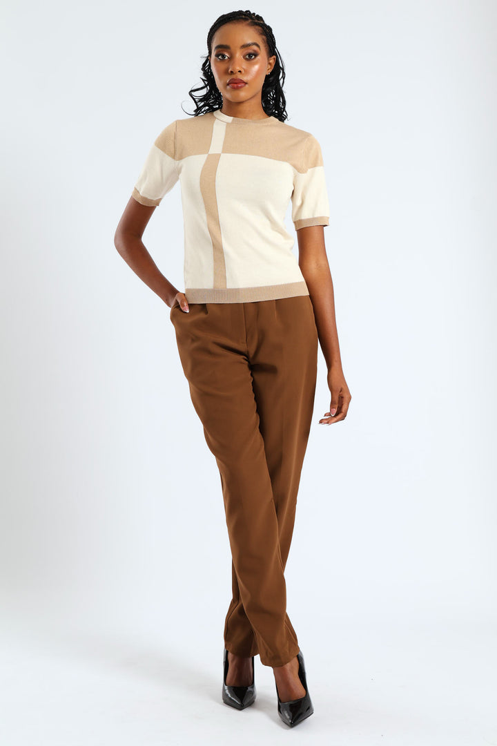 Monochrome Pullover - Latte