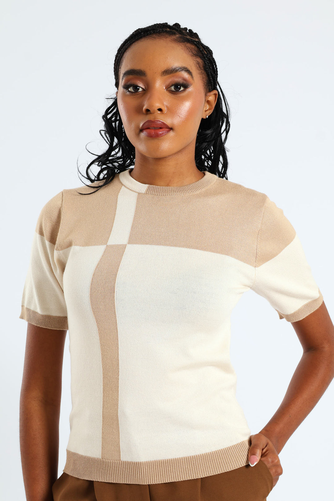 Monochrome Pullover - Latte