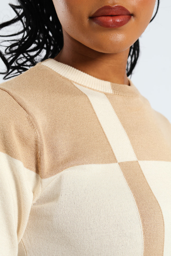 Monochrome Pullover - Latte