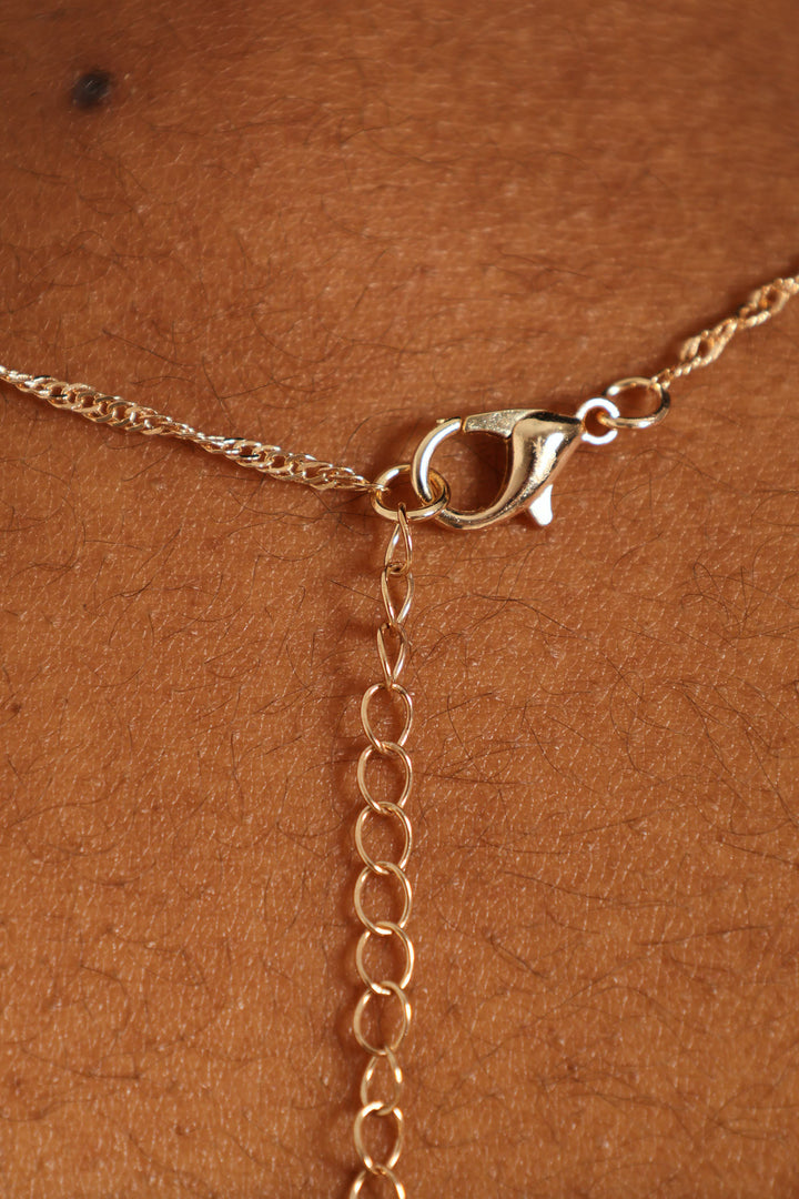 2 Pack Pearl Drop Earring & Necklace Set - Gold