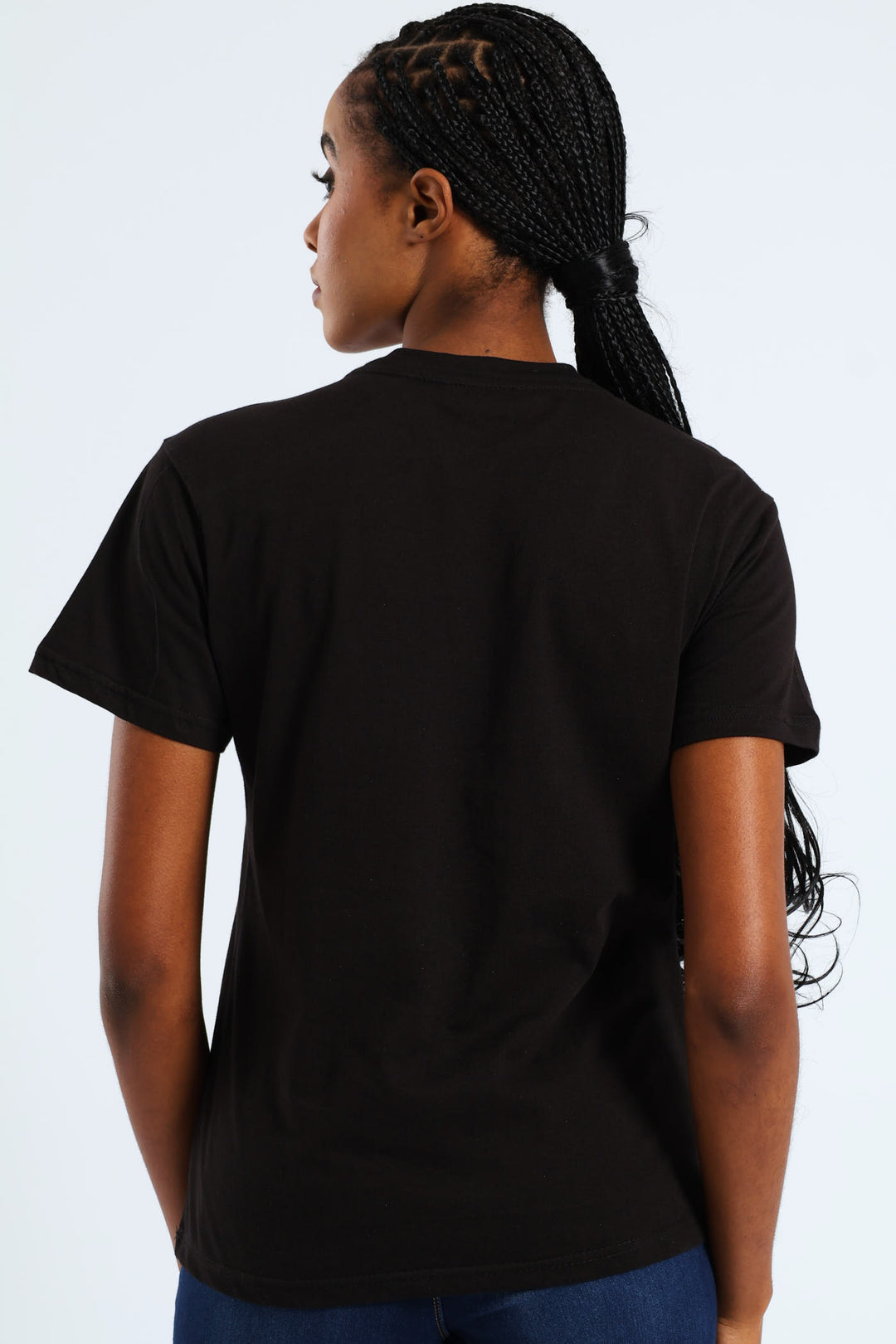 Beauty In Chaos Abstract Frame Foil Tee - Black