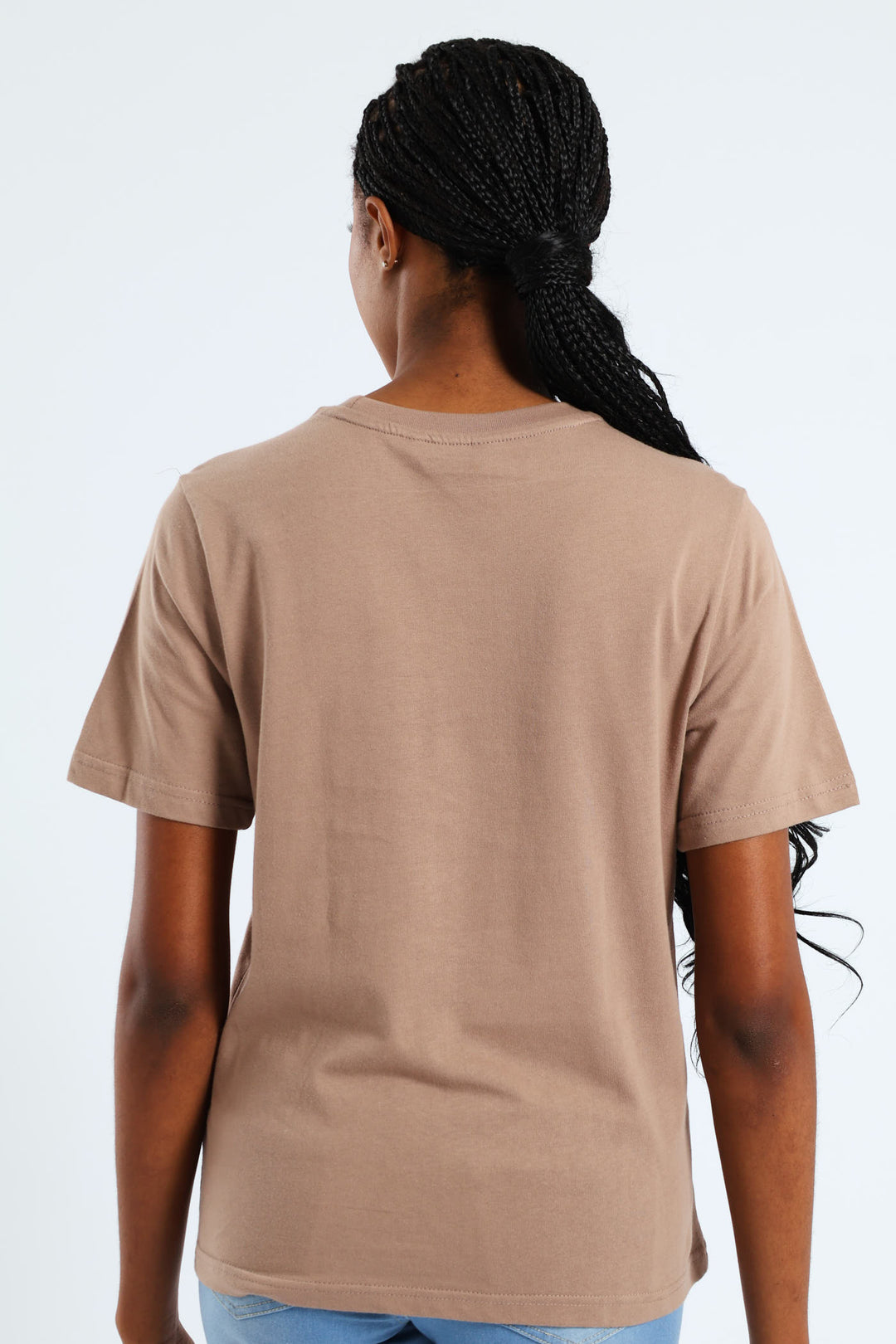 More Than Capable Foil Boxy Tee - Taupe