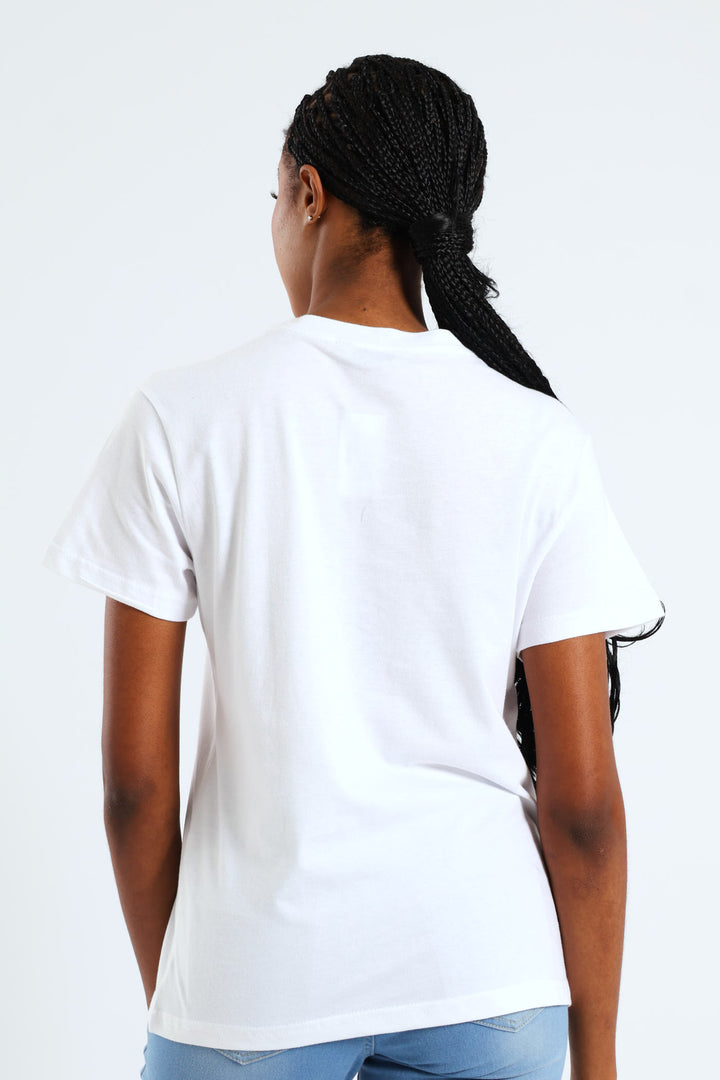 Double Icon Sisterhood Tee - White