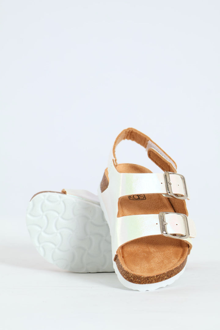 Pre-Girls Double Buckle Health Sandal - Multi