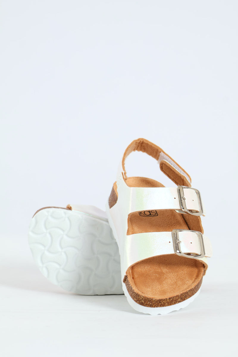 Pre-Girls Double Buckle Health Sandal - Multi