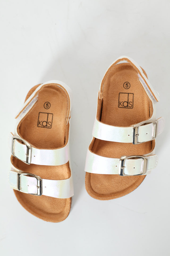 Pre-Girls Double Buckle Health Sandal - Multi