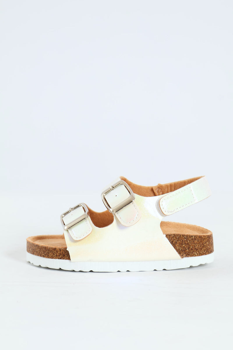 Pre-Girls Double Buckle Health Sandal - Multi
