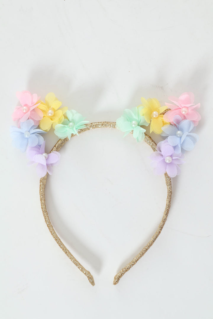 Pre-Girls Floral Aliceband - Multi