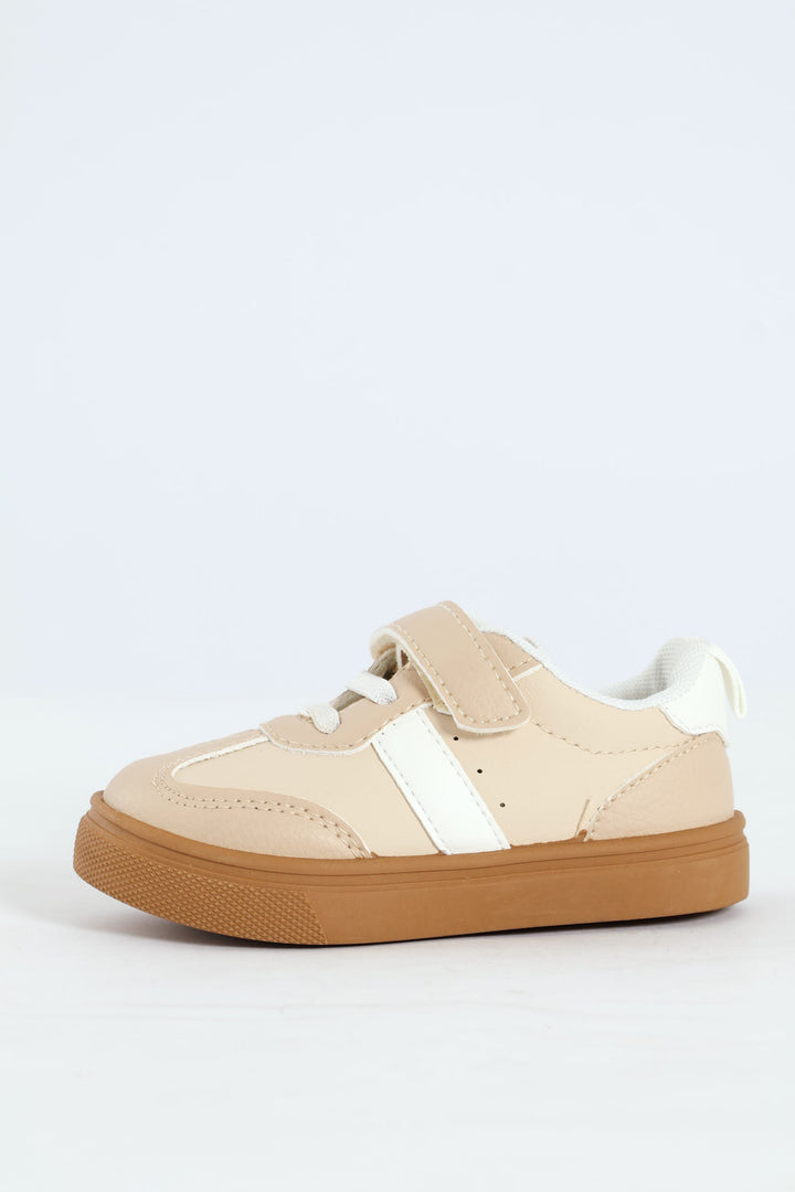 Pre-Boys Fashion Street Sneaker - Stone