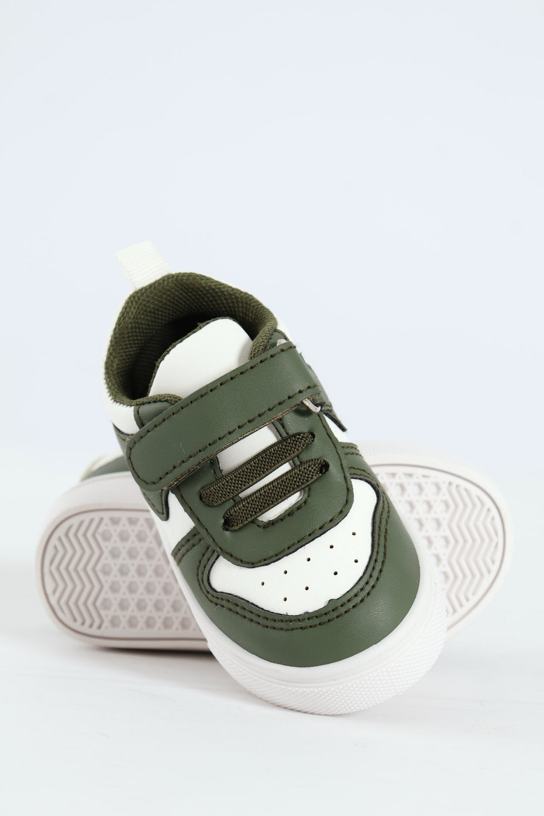 Baby Boys Coloublock Sneaker With Strap - Olive