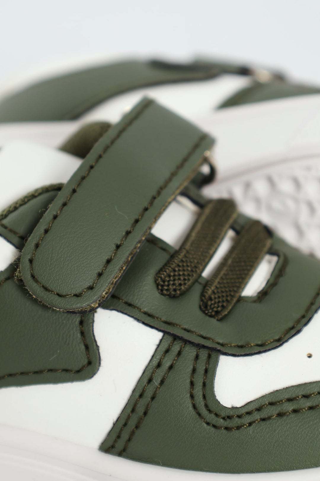 Baby Boys Coloublock Sneaker With Strap - Olive