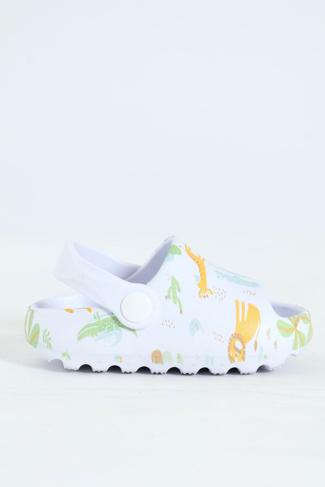 Baby Boys Animal Print Eva Sandal - White