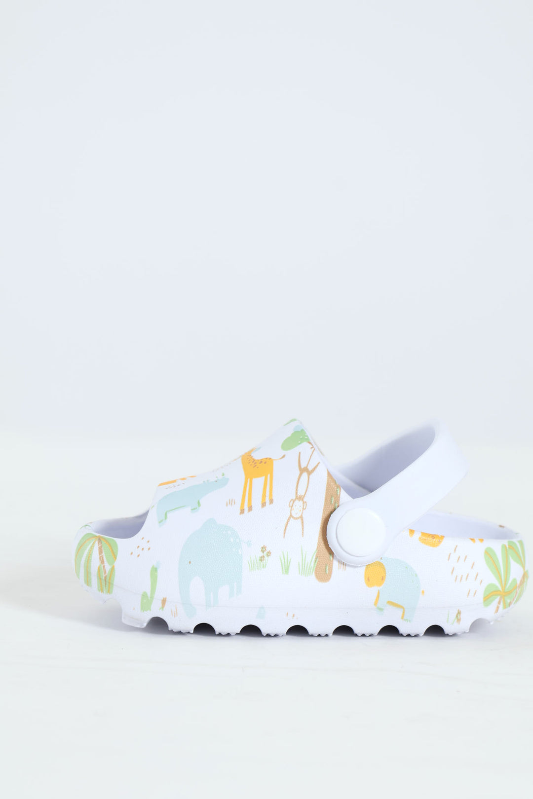 Baby Boys Animal Print Eva Sandal - White