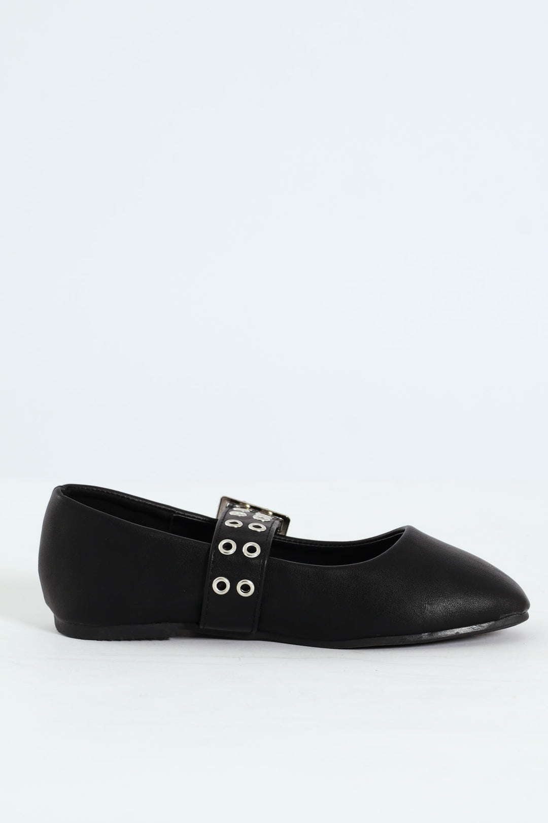 Girls Eyelet Maryjane Pump - Black