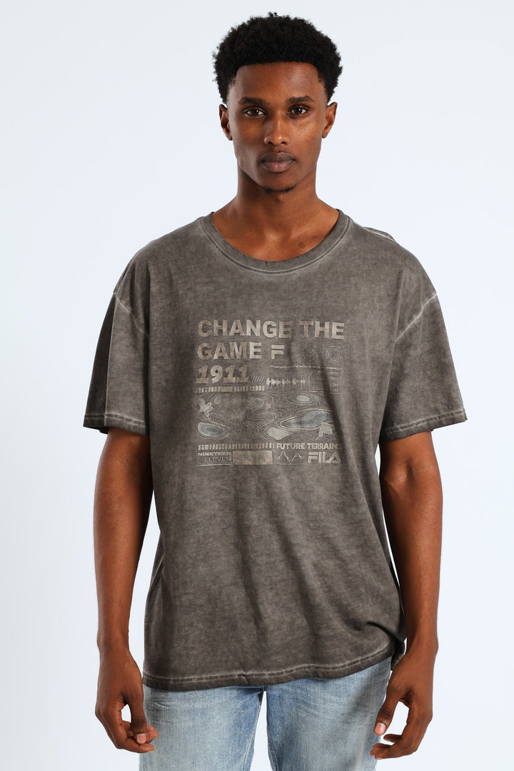 Brenner Oversized Tee - Dark Grey