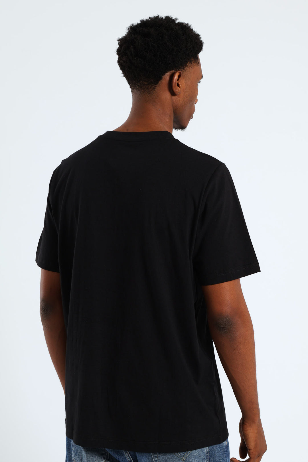 Graphic Wording Tee - Black