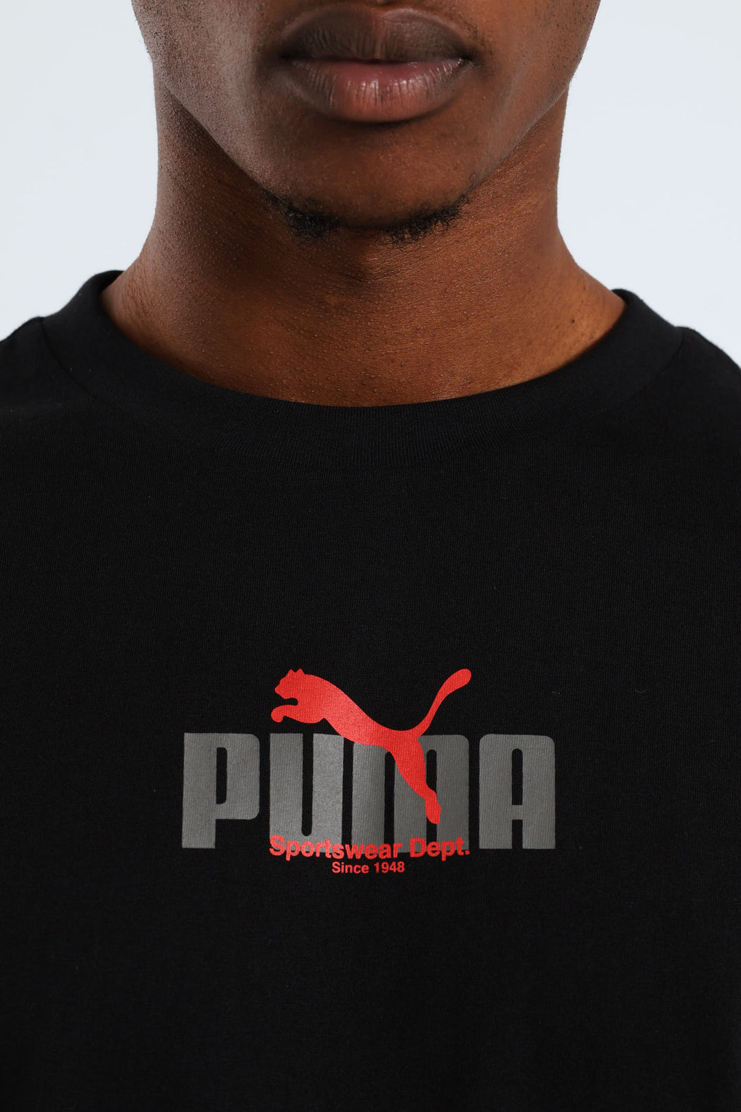 Graphic Wording Tee - Black