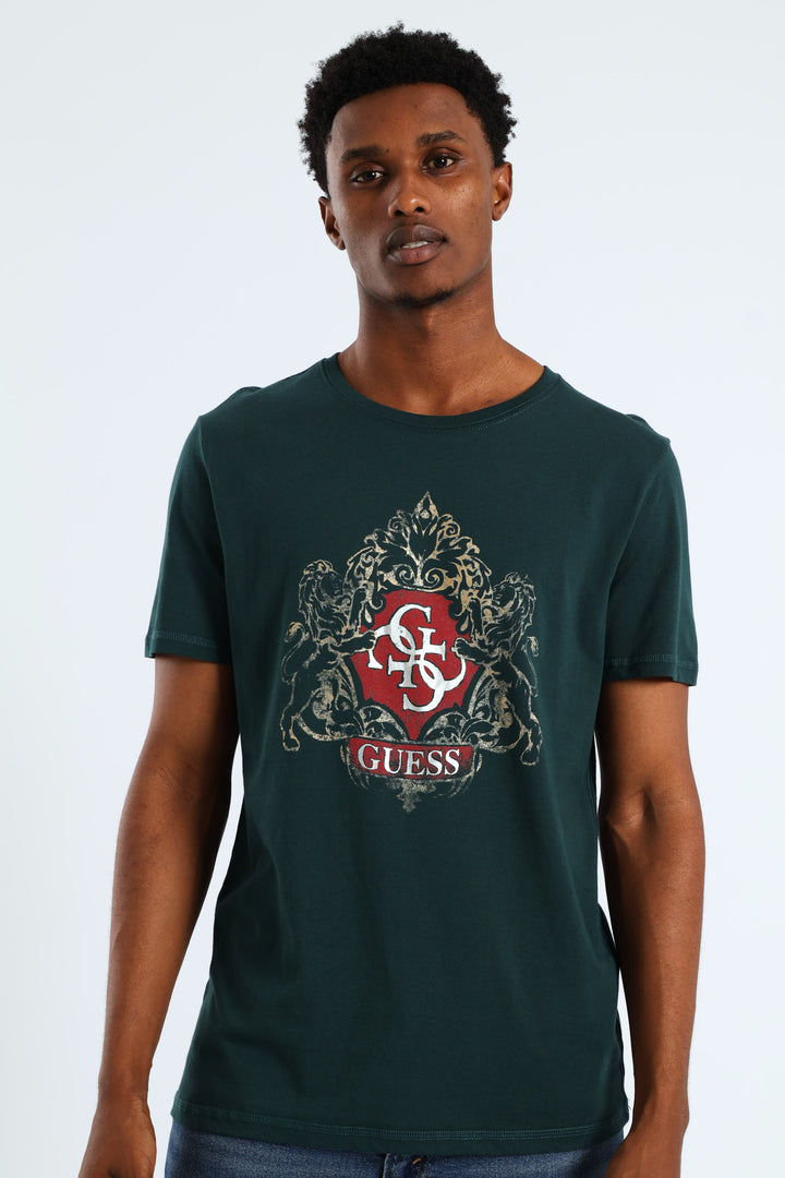 Short Sleeve Emblem Tee - Jade