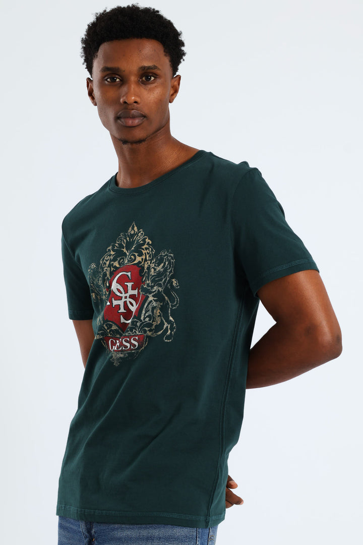 Short Sleeve Emblem Tee - Jade