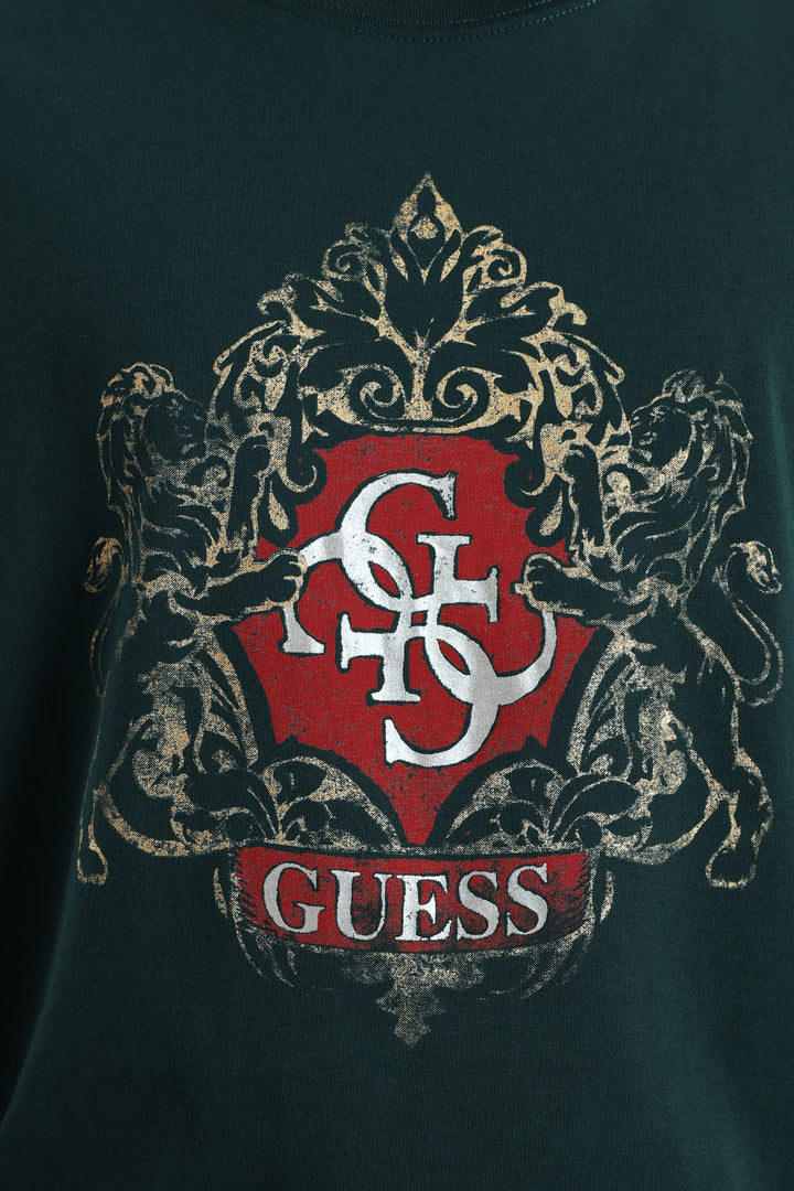 Short Sleeve Emblem Tee - Jade