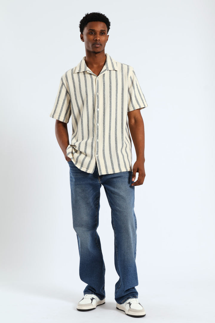 Striped Shirt - Ecru