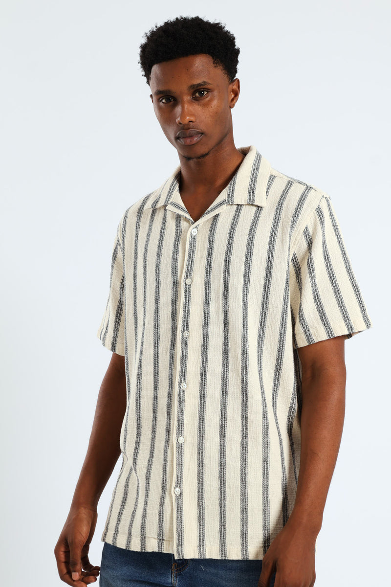 Striped Shirt - Ecru