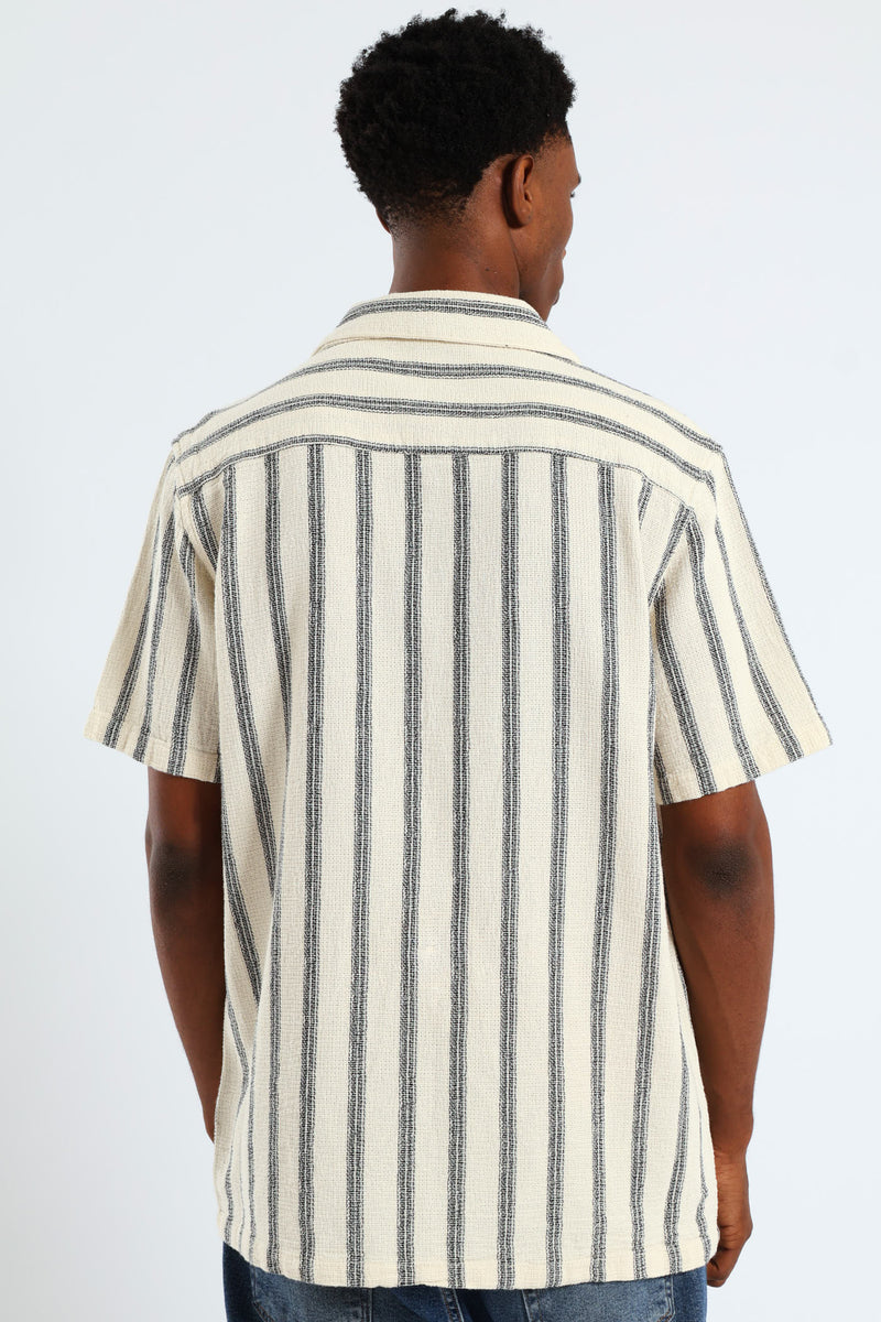 Striped Shirt - Ecru
