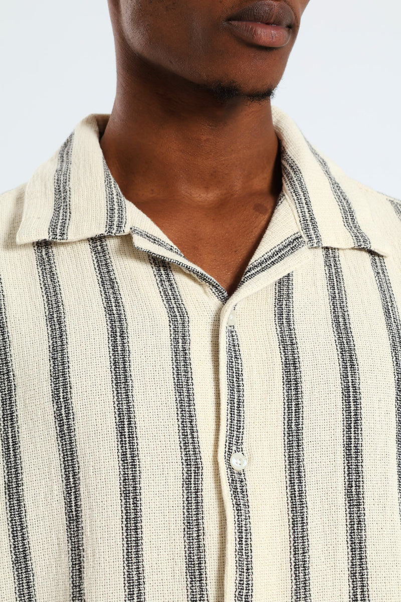 Striped Shirt - Ecru